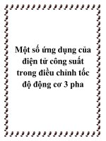 Một số ứng dụng của điện tử công suất trong điều chỉnh tốc độ động cơ 3 pha pdf