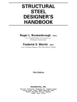 STRUCTURAL STEEL DESIGNER’S HANDBOOK docx
