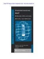 Understanding Wap : Wireless Applications, Devices, and Services potx