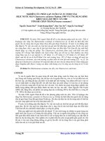 Báo cáo khoa học: Nghiên cứu phân lập, nuôi cấy in vitro tảo silic nước mặn Chaetoceros calcitrans Paulsen, 1905 và ứng dụng sinh khối tảo làm thức ăn cho tôm he chân trắng ppt