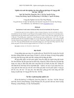 Nghiên cứu nuôi thử nghiệm, lựa chọn giống gà phù hợp với vùng gò đồi Sóc Sơn - Hà Nội pdf