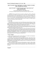 Báo cáo khoa học: Phản ứng khử nitrat trên điện cực đồng và điện cực đồng biến tính bởi Polypyrole ppt