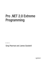 Pro .NET 2.0 Extreme Programming potx