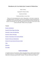 Mahabharata, the Great Indian Epic: Economic & Political IdeasRatan Lal Basu ppt
