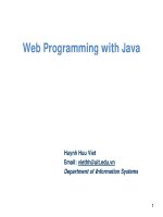 Web Programming with Java - Java Basics docx