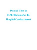 Delayed Time to Defibrillation after In Hospital Cardiac Arrest pptx