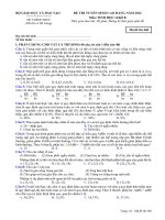 ĐỀ THI TUYỂN SINH CAO ĐẲNG NĂM 2012 MÔN SINH HỌC KHỐI B - MÃ ĐỀ 468 doc