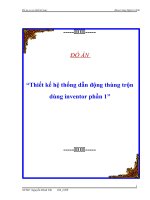 Thiết kế hệ thống dẫn động thùng trộn dùng inventor phần 1 docx