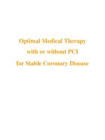 Optimal Medical Therapy with or without PCI for Stable Coronary Disease potx