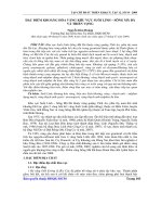 Báo cáo khoa học: Đặc điểm khoáng hóa vàng khu vực Suối Linh – Sông Mã Đà và triển vọng pptx