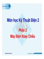 Môn kỹ thuật điện 2 - Phần 2: máy điện xoay chiều potx