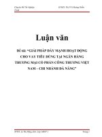 Đề tài: “GIẢI PHÁP ĐẨY MẠNH HOẠT ĐỘNG CHO VAY TIÊU DÙNG TẠI NGÂN HÀNG THƯƠNG MẠI CỔ PHẦN CÔNG THƯƠNG VIỆT NAM – CHI NHÁNH ĐÀ NẴNG” pdf