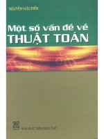 Giáo trình một số vấn đề về thuật toán doc