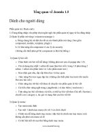 Tổng quan về Joomla 1.5 pptx