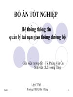 hệ thống thông tin quản lý tai nạn giao thông đường bộ