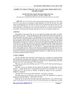 Báo cáo khoa học: Nghiên cứu hoạt tính xúc tác của TiO2/SiO2 trong phản ứng oxi hóa Stiren potx