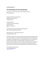6 Critical Steps for the Unemployed ppt
