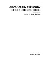ADVANCES IN THE STUDY OF GENETIC DISORDERS potx
