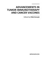 ADVANCEMENTS IN TUMOR IMMUNOTHERAPY AND CANCER VACCINES pot