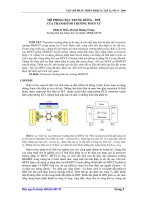 Báo cáo khoa học: Mô phỏng đặc trưng dòng - thế của transistor trường phân tử ppt