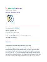 KỸ NĂNG ĐIỀU DƯỠNG pdf