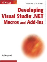 Developing Visual Studio .NET Macros and Add-Ins ppt