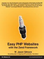 Easy PHP Websites with the Zend Framework (2009) doc