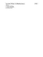 Lecture Notes in Mathematics potx