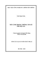 NÉN ẢNH TRONG THÔNG TIN SỐ THẾ HỆ SAU