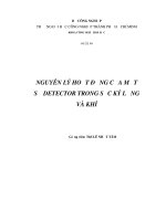 NGUYÊN LÝ HOẠT ĐỘNG CỦA MỘT SỐ DETECTOR TRONG SẮC KÝ LỎNG VÀ KHÍ pot