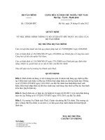 BỘ TÀI CHÍNH -------Số: 1328/QĐ-BTCCỘNG HÒA XÃ HỘI CHỦ NGHĨA VIỆT NAM Độc potx