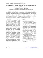 Báo cáo khoa học: hát triển công cụ GIS hỗ trợ quản lý dữ liệu biến đổi theo thời gian potx