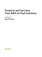Products and Services; from R&D to Final Solutions potx