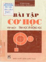 Bài tập cơ học - tĩnh học và động học tập 1 - Đõ Sanh pdf