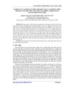 Báo cáo khoa học: Nghiên cứu tạo bùn hạt hiếu khí khử Cod và Ammonia trên bể phản ứng khí nâng từng mẻ luân phiên (sequencing batch airlift reactor) ppt