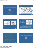 Part No 3, Lesson No 1BiologyGiới thiệu chung Bức xạ ion hóa và cơ thể pptx