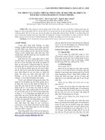 Báo cáo khoa học: Tác động của taxol trên sự phân chia tế bào trụ hạ diệp cây mầm đậu xanh (phaseolus aureus roxb.) pot