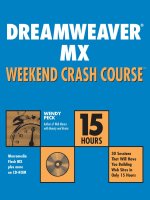 Dreamweaver MX Weekend Crash Course pot