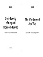 Con đường bên ngoài mọi con đường ppt