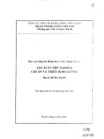 Báo cáo: Sản xuất thử nghiệm chuẩn và thiết bị đo lường doc