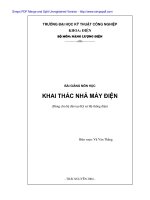Bài giảng Khai thác nhà máy điện pot