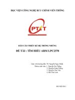 báo cáo thiết kế hệ thống nhúng  tìm hiểu arm lpc2378
