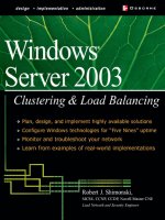 Windows Server 2003 Clustering & Load Balancing pptx