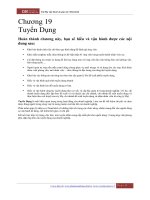 Chương 19: Tuyển dụng ppt