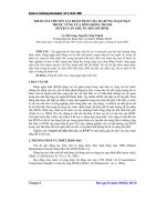 Báo cáo khoa học: Khảo sát chuyển tải trầm tích vào, ra rừng ngập mặn thuộc vùng cửa sông đồng tranh huyện Cần Giờ, Tp. Hồ Chí Minh potx