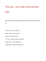 Wal-mart – giá rẻ nhất có làm nên khác biệt docx