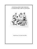 LẬP KẾ HOẠCH PHÁT TRI ỂN THÔN/BẢN VÀ KẾ HOẠCH PHÁT TRIỂN XÃ (VDP &CDP) pptx