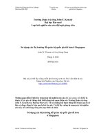 Sử dụng các thị trường để quản trị quốc gia tốt hơn ở Singapore ppt