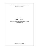 Giáo trình: DA LIỄU pot