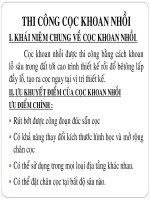 THI CÔNG CỌC KHOAN NHỒI pptx